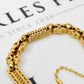 Pre-Owned 9ct Gold Vintage Look Link Bracelet & TBar Swivel