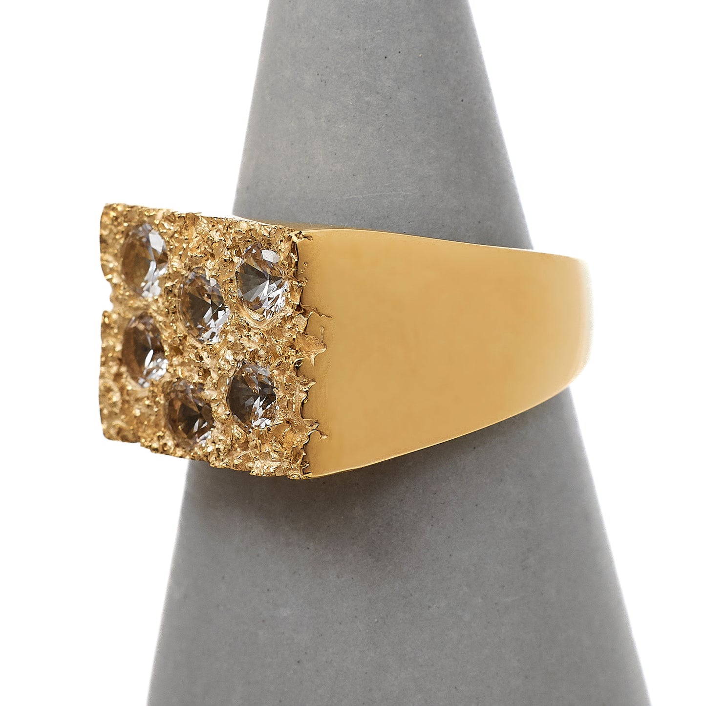 Pre-Owned 9ct Gold Bleue Burnham Rose Garden Signet Ring