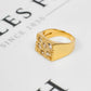 Pre-Owned 9ct Gold Bleue Burnham Rose Garden Signet Ring