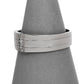Pre-Owned 9ct White Gold Mens 3 Diamond Band Ring Size W