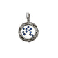 Pre-Owned 9ct White Gold Diamond & Sapphire Pendant