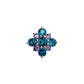 Pre-Owned 9ct White Gold Tanzanite & Topaz Pendant