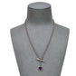 Pre-Owned 9ct White Gold Amethyst Heart Jewellery SET