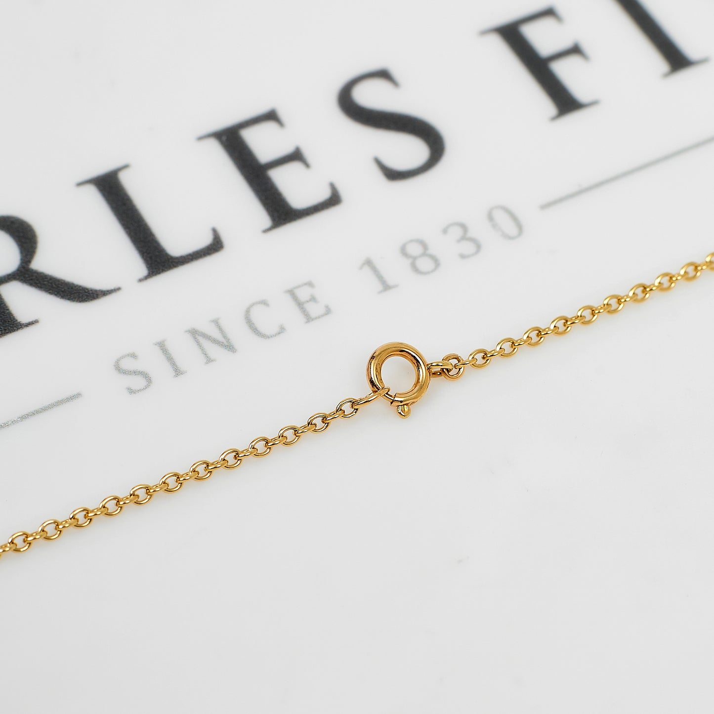 Pre-Owned 9ct Gold Oval Link Chain Necklace 18 Inch