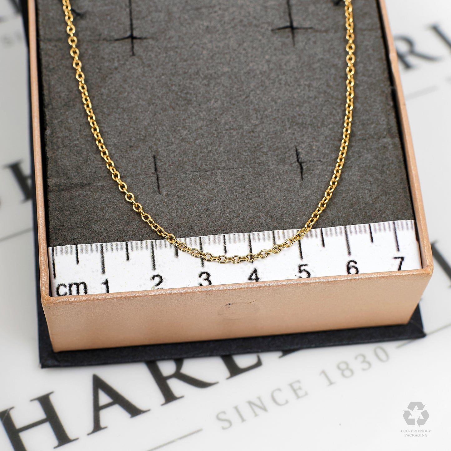 Pre-Owned 9ct Gold Oval Link Chain Necklace 18 Inch