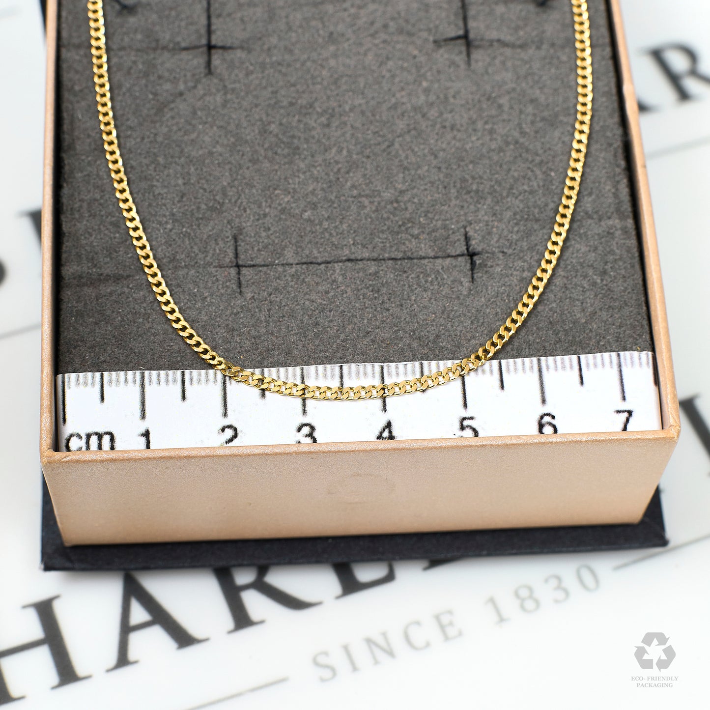 Pre-Owned 9ct Gold Curb Chain Necklace 16 Inch