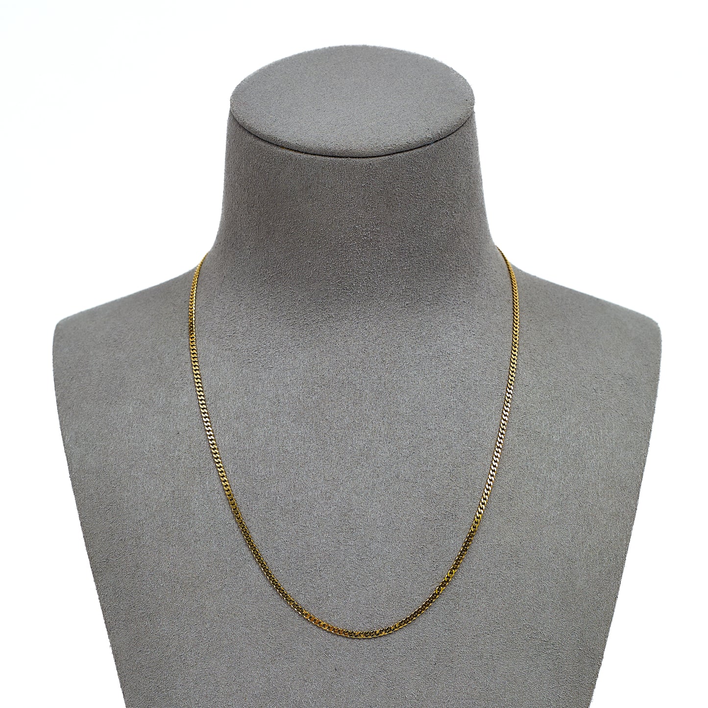Pre-Owned 9ct Gold Curb Chain Necklace 16 Inch