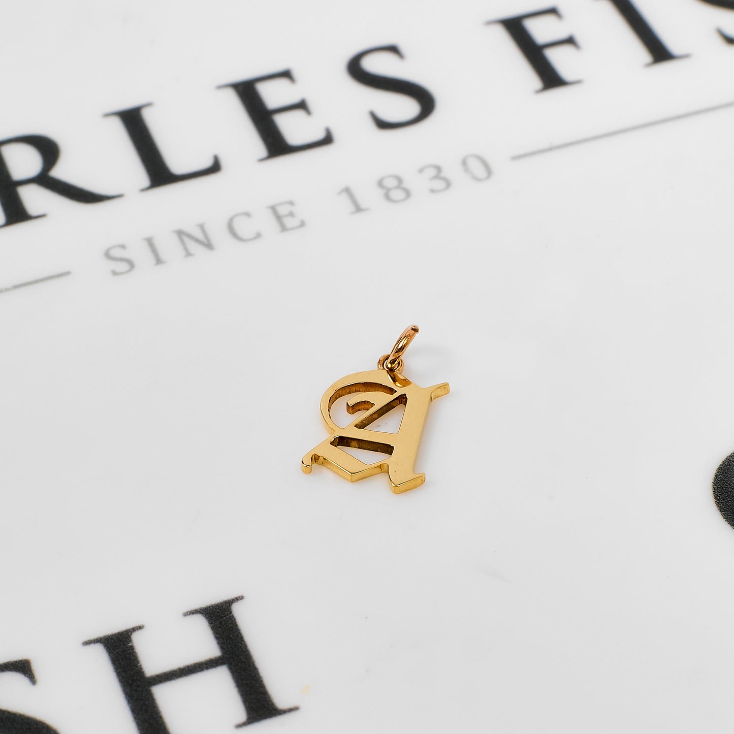 Pre-Owned 9ct Gold Letter A Initial Pendant