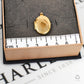 Pre-Owned 9ct Gold Oval Locket Pendant Flower Design