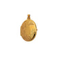 Pre-Owned 9ct Gold Oval Locket Pendant Flower Design