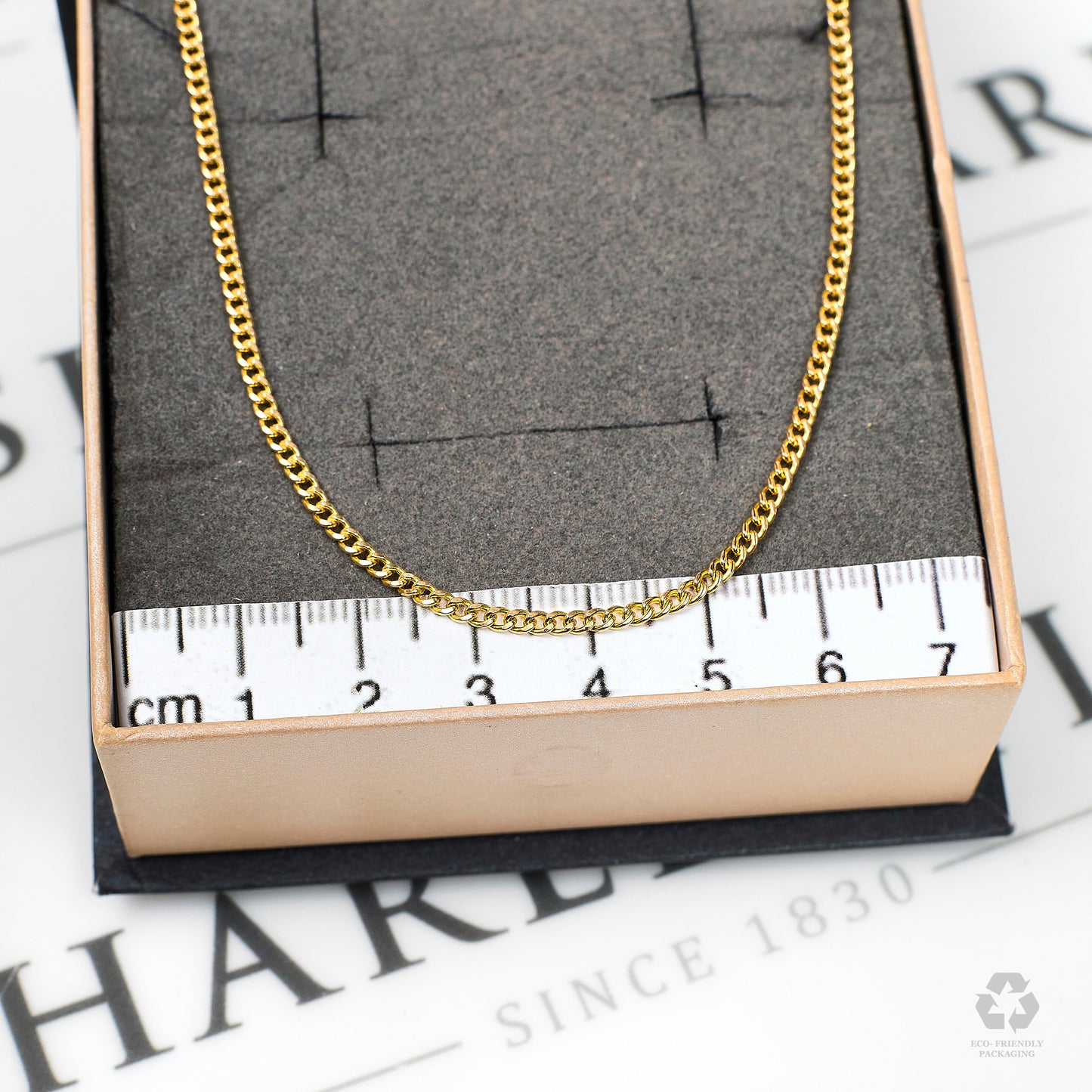 Pre-Owned 9ct Gold Curb Chain Necklace 18 Inch Hollow
