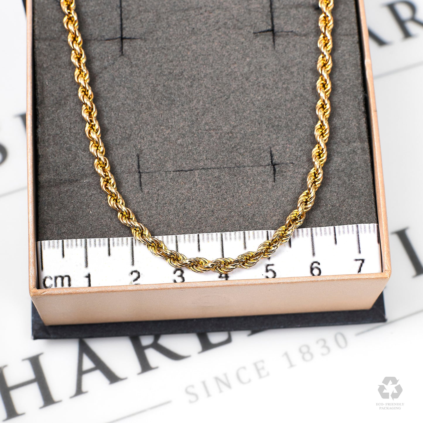 Pre-Owned 9ct Gold Rope Chain Necklace 16 Inch