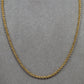 Pre-Owned 9ct Gold Rope Chain Necklace 18 Inch