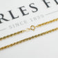 Pre-Owned 9ct Gold Rope Chain Necklace 18 Inch