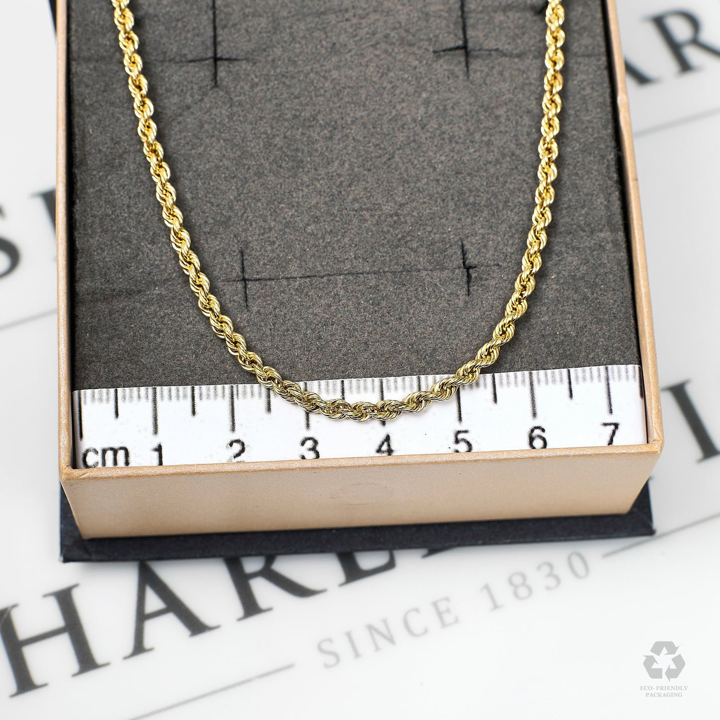 Pre-Owned 9ct Gold Rope Chain Necklace 18 Inch