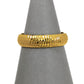 Pre-Owned 9ct Gold Patterned Band Ring Size P