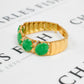 Pre-Owned 14ct Gold Jade & CZ Bracelet