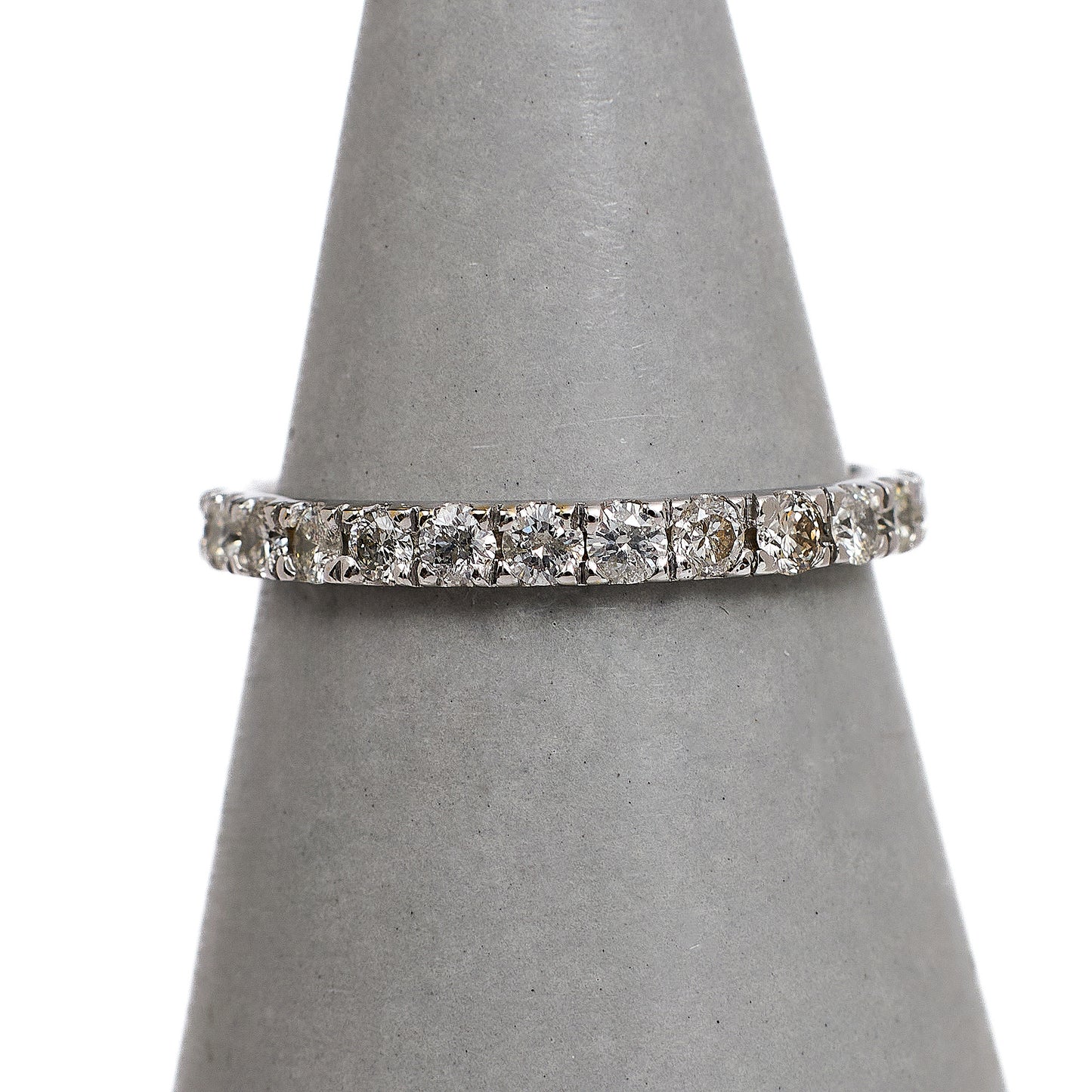 Pre-Owned 9ct White Gold Full Eternity Ring Size K.5