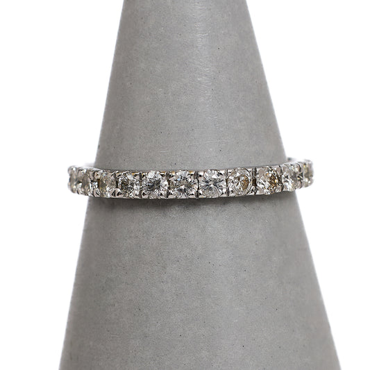 Pre-Owned 9ct White Gold Full Eternity Ring Size K.5