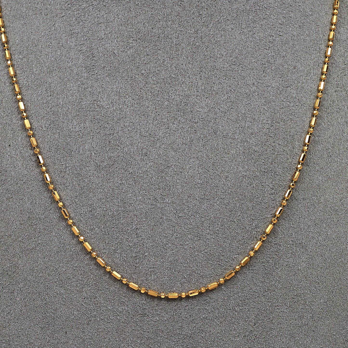 Pre-Owned 14ct Gold Bead Necklace 16 Inch