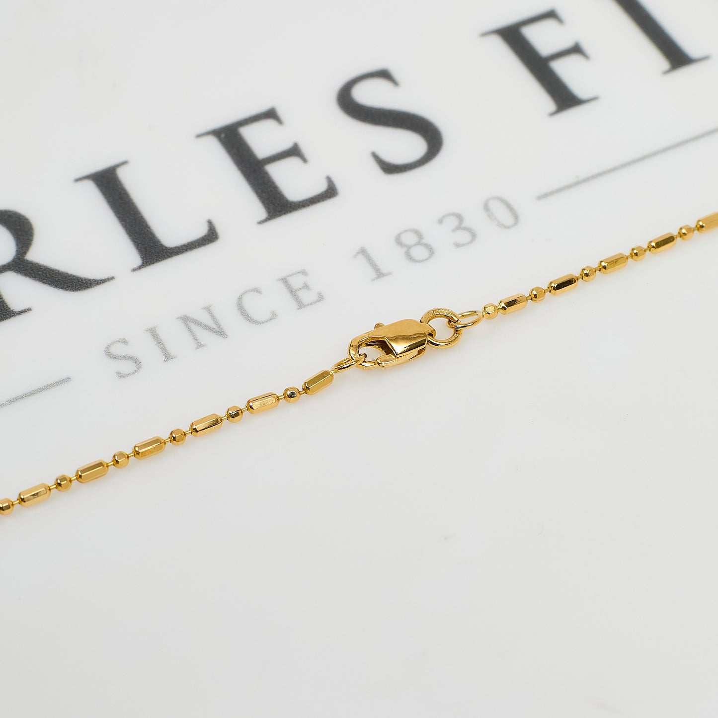 Pre-Owned 14ct Gold Bead Necklace 16 Inch