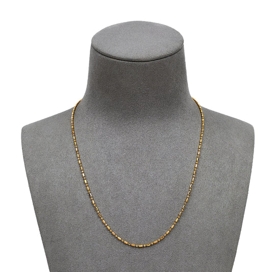 Pre-Owned 14ct Gold Bead Necklace 16 Inch