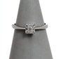 Pre-Owned 9ct White Gold Square 9 Diamond Cluster Ring