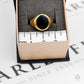 Pre-Owned 9ct Gold Oval Onyx Signet Ring Size S