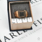 Pre-Owned 14ct Gold Mens Black CZ Square Signet Ring Size Z
