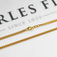 Pre-Owned 9ct Gold Curb Chain Necklace 18 Inch