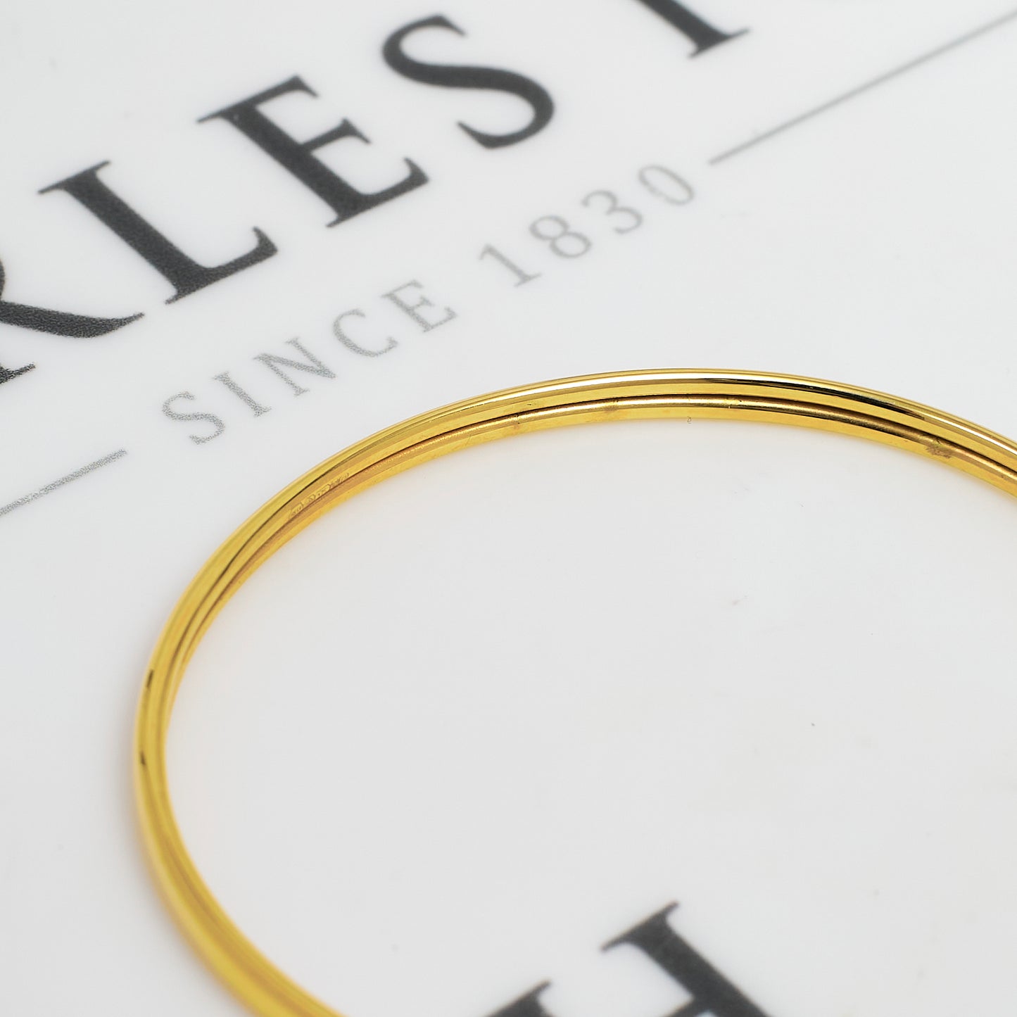 Pre-Owned 9ct Gold Torque Bangle