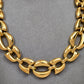 Pre-Owned 18ct Gold Tulip Shape Link Necklace 18 Inch