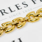 Pre-Owned 18ct Gold Tulip Shape Link Necklace 18 Inch