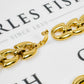 Pre-Owned 18ct Gold Tulip Shape Link Necklace 18 Inch