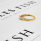 Pre-Owned 9ct Gold 4 Princess Cut Diamond Ring Size N