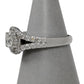 Pre-Owned 18ct White Gold Diamond Cluster Ring Size N