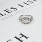 Pre-Owned 18ct White Gold Diamond Cluster Ring Size N