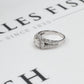 Pre-Owned 18ct White Gold Diamond Cluster Ring Size N