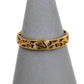 Pre-Owned 9ct Gold 4 Diamond Filigree Band Ring Size V