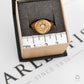 Pre-Owned 9ct Gold Single Diamond Oval Signet Ring Size Q.5