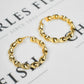 Pre-Owned 9ct Gold Twist Creole Hoop Earrings