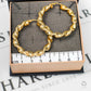 Pre-Owned 9ct Gold Twist Creole Hoop Earrings