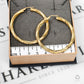 Pre-Owned 9ct Gold Twist Creole Hoop Earrings