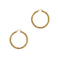 Pre-Owned 9ct Gold Twist Creole Hoop Earrings