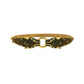 Pre-Owned 14ct Gold Black CZ 2 Panther Head Hinged Bracelet