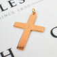 Pre-Owned 9ct Gold Sunburst Pattern Cross Pendant