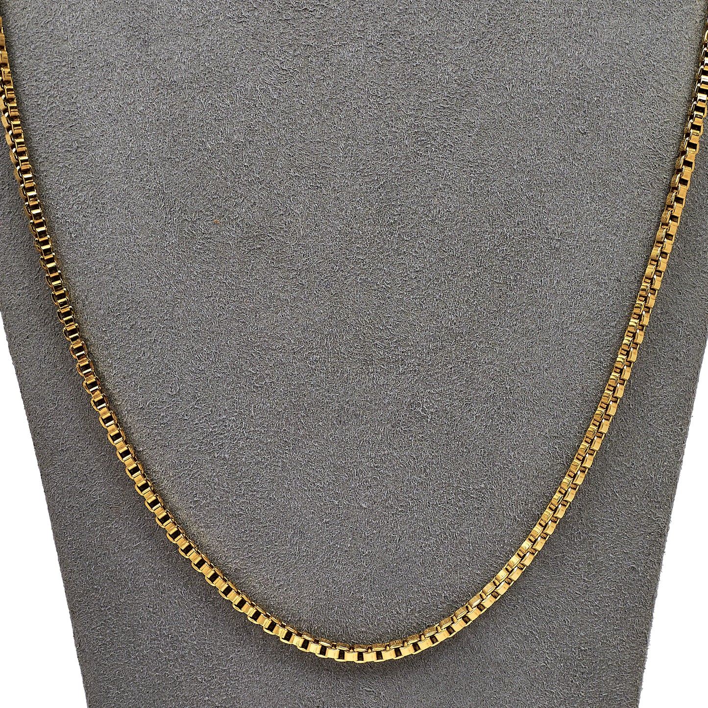 Pre-Owned 9ct Gold Box Link Chain Necklace 24 Inch