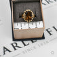 Pre-Owned 9ct Gold Oval Smokey Quartz Ring Size O