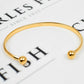 Pre-Owned 9ct Gold Torque Bangle