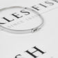 Pre-Owned 9ct White Gold Single CZ Bangle